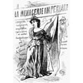 thumbnail image 1 of Paris Commune 1871. Nlithograph By Paul Hadol Of Marianne Drawing Back A Curtain To Reveal Who Has Controlled France, 1 of 2