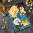 thumbnail image 1 of Paris Cutting Board, Autumn Eiffel Tower France European Design Oil Paintign Fine Art Illustration, Decorative Tempered Glass Cutting and Serving Board, in 3 Sizes, by Ambesonne, 1 of 5