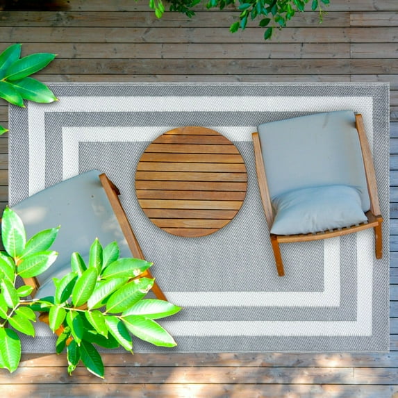 Paris Design 100% Eco-friendly Lightweight Plastic Outdoor Mat/Rug
