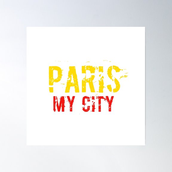Paris Design Poster Wall Art, Modern Wall Decor, 30x30 UNFRAMED