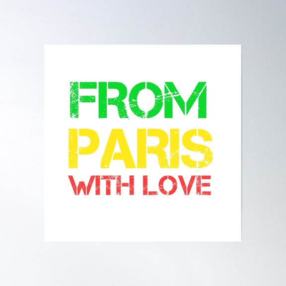 Paris Design Poster Wall Art, Modern Wall Decor, 30x30 UNFRAMED