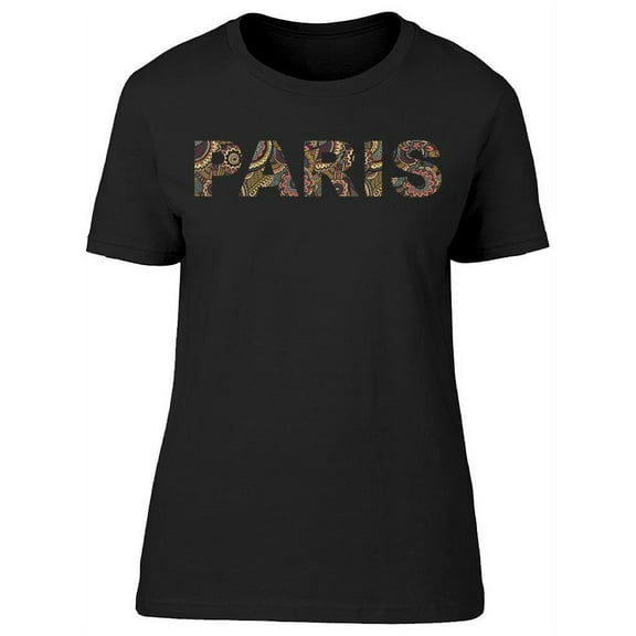 Paris  Design T-Shirt Women -Image by Shutterstock, Female Small