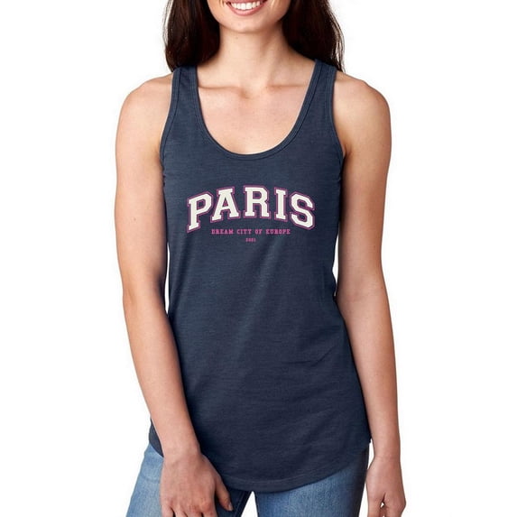 Paris Dream City Racerback Tank Women -Image by Shutterstock, Female Large