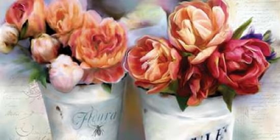Paris Duo Canvas Art - Carol Robinson (10 x 20)