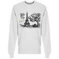 thumbnail image 1 of Paris Eiffel Sketch Tree Sweatshirt Men's -Image by Shutterstock, 1 of 2