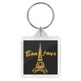 thumbnail image 1 of Paris Eiffel Tower Bon Jour Keychain Lucite, 1 of 1