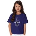 thumbnail image 1 of Paris Eiffel Tower French Parisian Girls Kids T Shirt Tees Teen Brisco Brands XS, 1 of 5