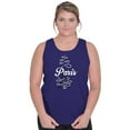 thumbnail image 1 of Paris Eiffel Tower French Parisian Tank Top Tee Shirt Women Brisco Brands S, 1 of 5