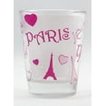 thumbnail image 1 of Paris Eiffel Tower & Hearts Collage Shot Glass, 1 of 4