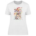 thumbnail image 1 of Paris Eiffel Tower Paint T-Shirt Women -Image by Shutterstock, Female Small, 1 of 2