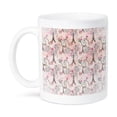 thumbnail image 1 of 3dRose, Paris Eiffel Tower Vintage Floral Pink Pattern , 11oz Mug, 1 of 7