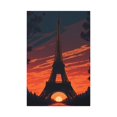 Paris Eiffel Tower Wall Art Print, Iconic French Landmark And Classic ...