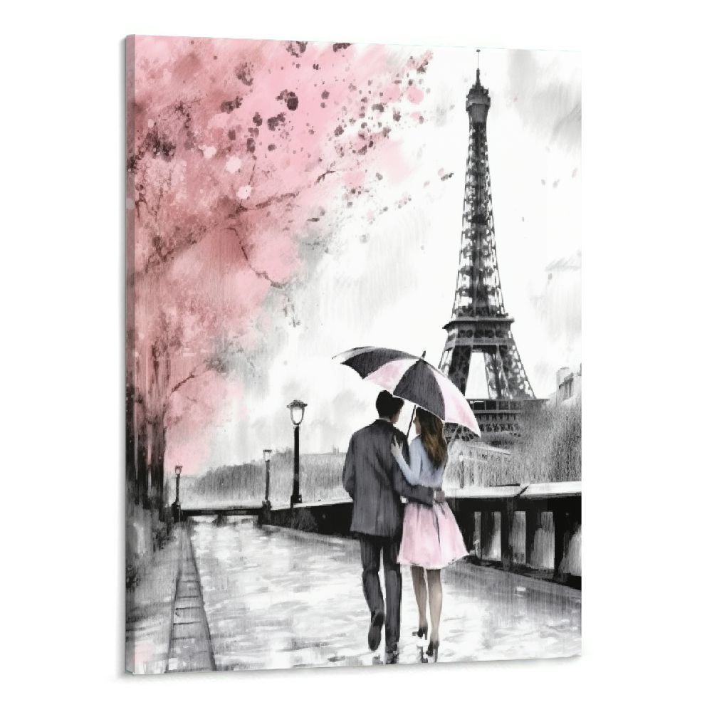 Paris Eiffel Tower Wall Decor for Bedroom Canvas Wall Art Painting
