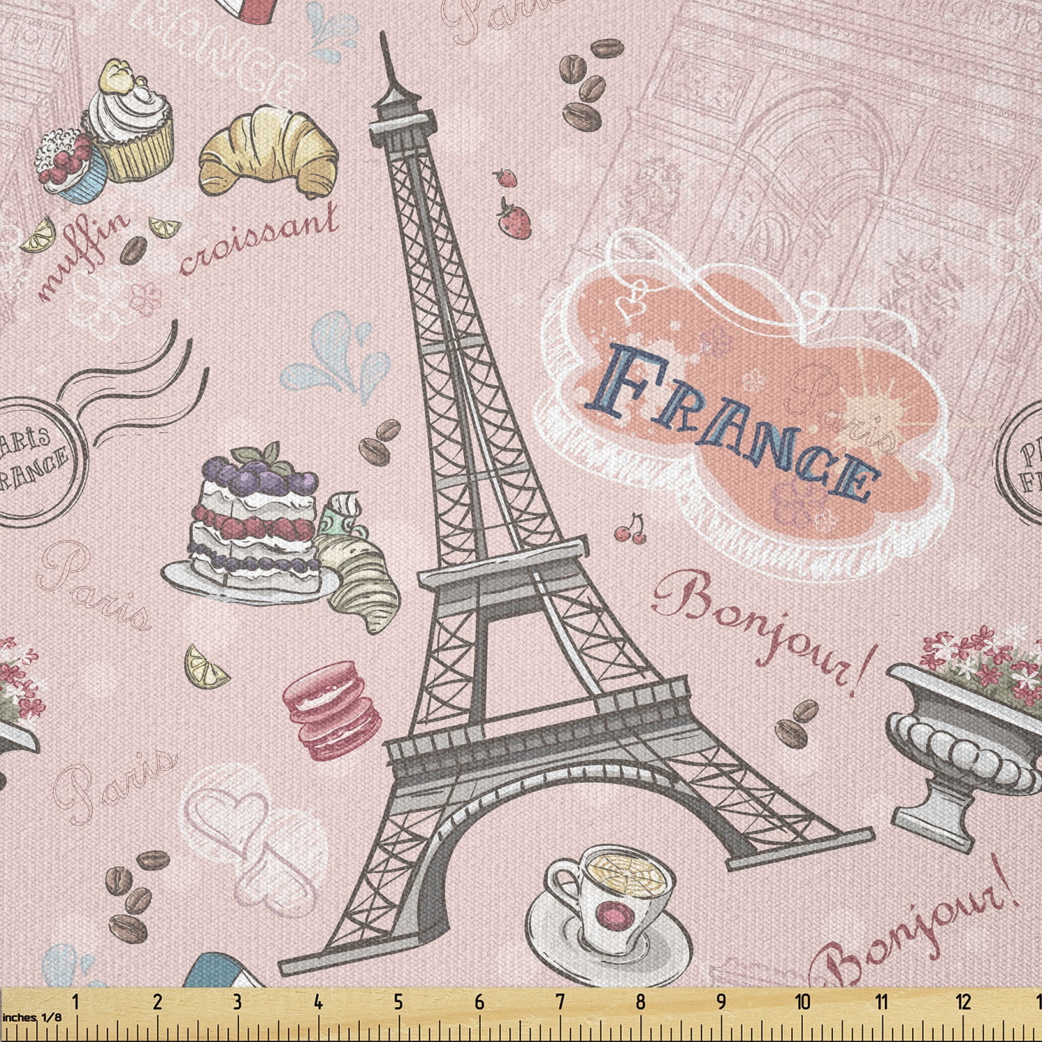 Paris Fabric by The Yard, Romantic Elements from The Capital City of ...