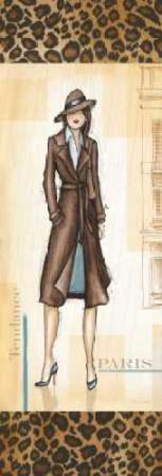Paris Fashion Canvas Art - Andrea Laliberte (12 x 36)