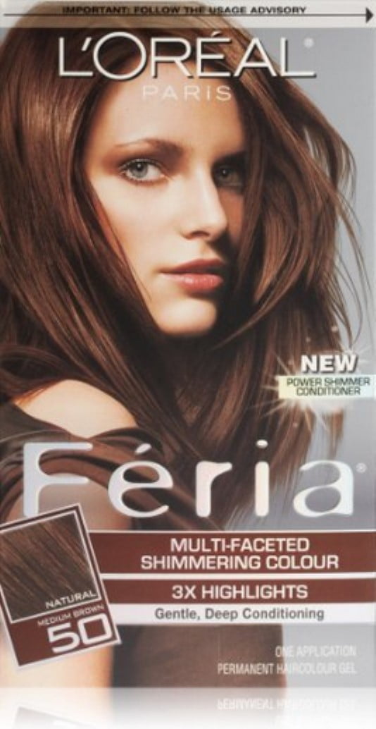 Paris Feria Multi-Faceted Shimmering Colour, Medium Brown [50] 1 ea