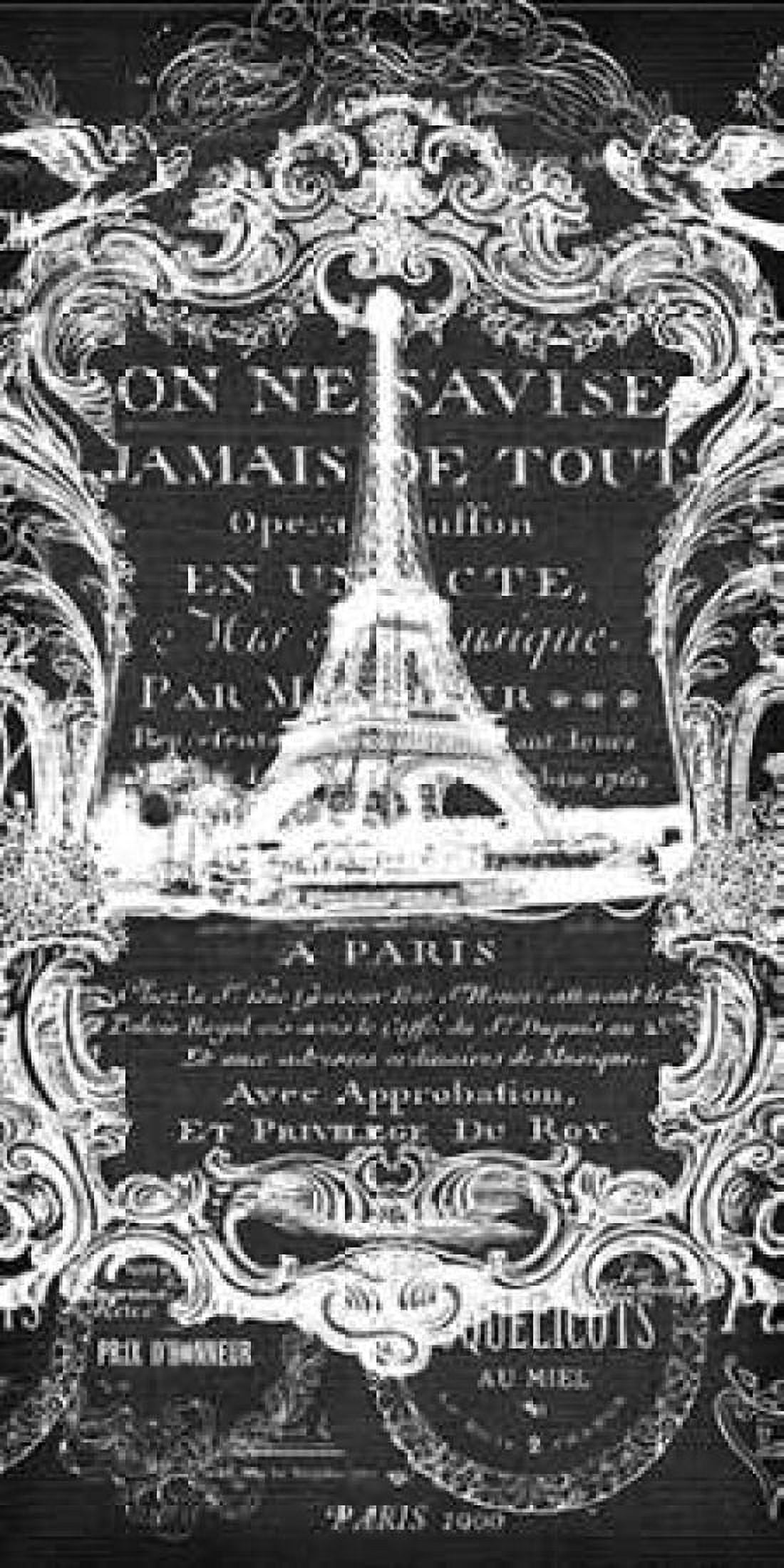 Paris Filigree Canvas Art - Walter Robertson (24 x 48)