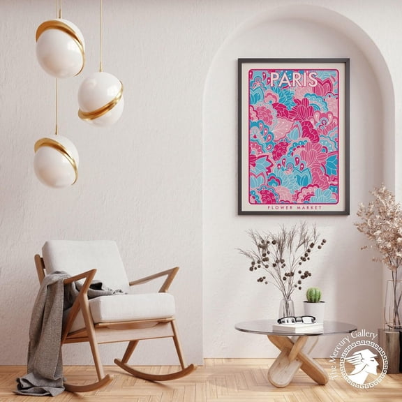 Paris Flower Market Floral Home Decor Wall Art