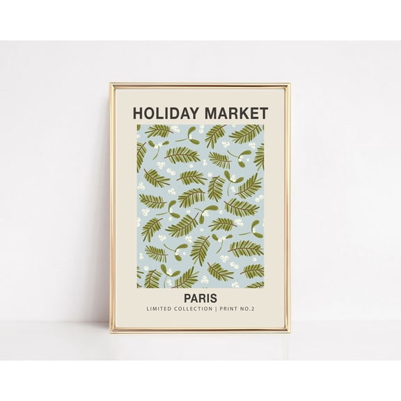 Paris Flower Market Style Modern Wall Art Decor, Unframed Paper Print Size 8x12