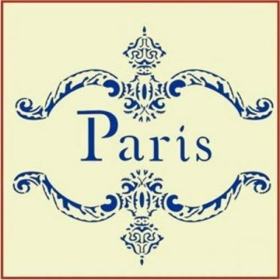 Paris Frame Stencil - French France Country Stencils Deco Art Painting DIY Craft Plastic Wall Stencil Home Decoration French words reusable Mylar template - The Artful Stencil