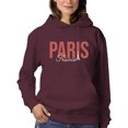 thumbnail image 1 of Paris France Banner Hoodie Women -Image by Shutterstock, Female Small, 1 of 4