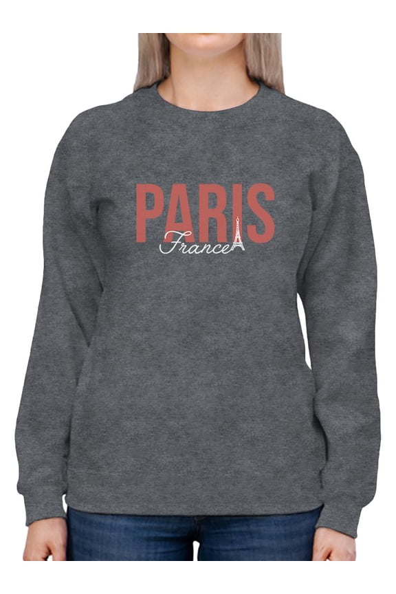 Paris France Banner Sweatshirt Women - Women Sweatshirt, 3XL