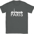 thumbnail image 1 of Paris France Cityscape T-Shirt Funny Humor Novelty Tee - Charcoal, 3XL, 1 of 1