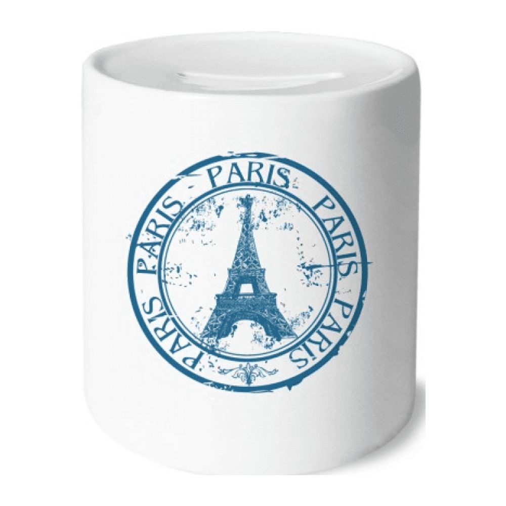 Paris France Eiffel Tower Classic Country City Money Box Cerac Coin