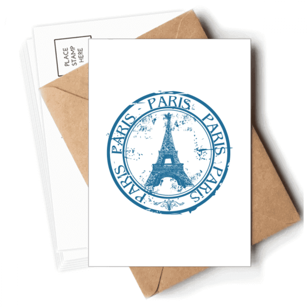 Paris France Eiffel Tower Classic Country City Postcards Envelopes Blank Note Cards Mailing