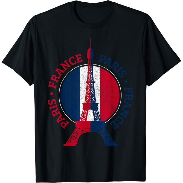 France Paris T-Shirt French Flag Eiffel Tower Souvenir Gift France Paris T-Shirt French Flag Eiffel Tower Souvenir Gift