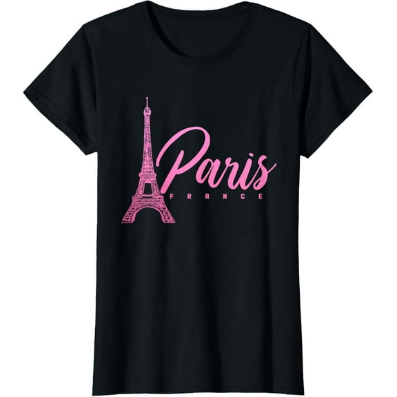Paris France Eiffel Tower French Souvenir Vintage T-Shirt100%Cotton