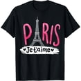 thumbnail image 1 of Paris France Eiffel Tower Gift T-Shirt Black X-Large, 1 of 4