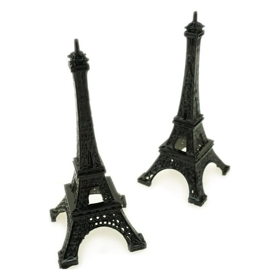 Paris France Eiffel Tower Stand, Black, 3-1/4-Inch, 4-Count