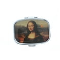 thumbnail image 1 of Paris France Mona Lisa Artist Inspired Pill Box Medicine Container Case, 1 of 3
