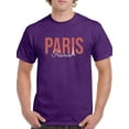 thumbnail image 1 of Paris France Nude Pink Banner T-Shirt Men -Image by Shutterstock, Male XX-Large, 1 of 4