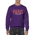 thumbnail image 1 of Paris France Nude Pink Lettering Sweatshirt Men -Image by Shutterstock, Male 4X-Large, 1 of 4