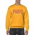 thumbnail image 1 of Paris France Nude Pink Lettering Sweatshirt Men -Image by Shutterstock, Male XX-Large, 1 of 4