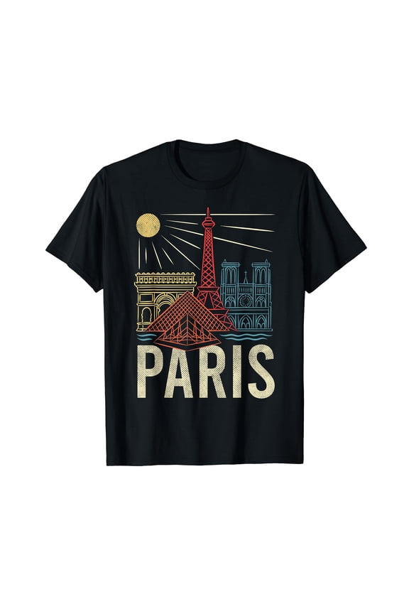 Paris, France, Paris Vacation, Eiffel Tower, Paris Souvenir T-Shirt