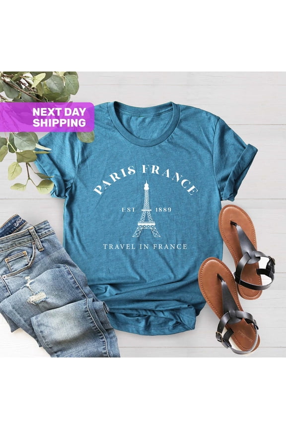 Paris France Shirt, France Souvenir, Paris France Travel, Vacation in Paris Tee, Designer Gift, Travel To France Shirt, Paris Lover Tshirt All Size S-5XL