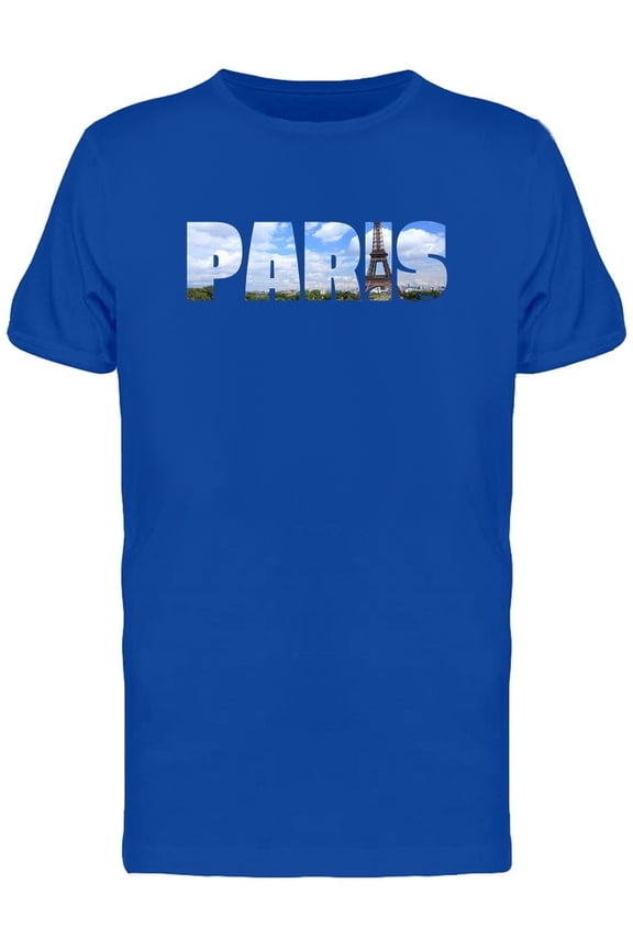 Paris, France, Travel Lovers T-Shirt Men -Image by Shutterstock, Male Small