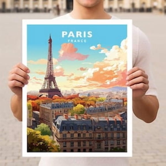 Paris France Travel Poster, Poster Home Decor , Poster Print Only