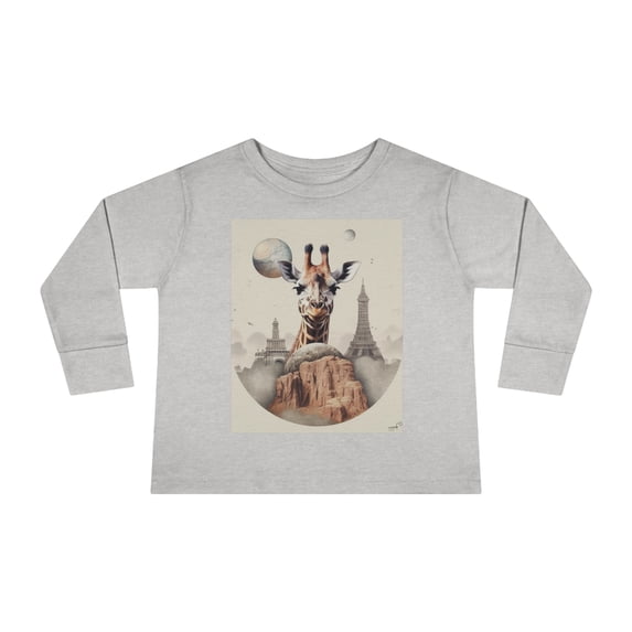 Paris France Urban Wanderlust Toddler Long Sleeve Tee