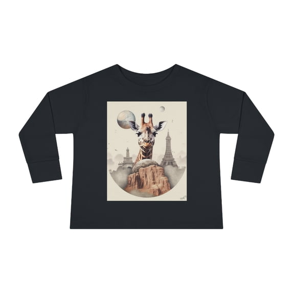Paris France Urban Wanderlust Toddler Long Sleeve Tee