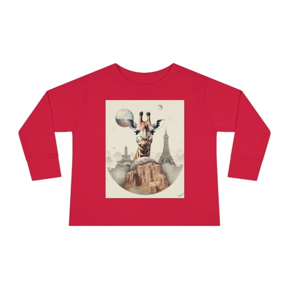 Paris France Urban Wanderlust Toddler Long Sleeve Tee