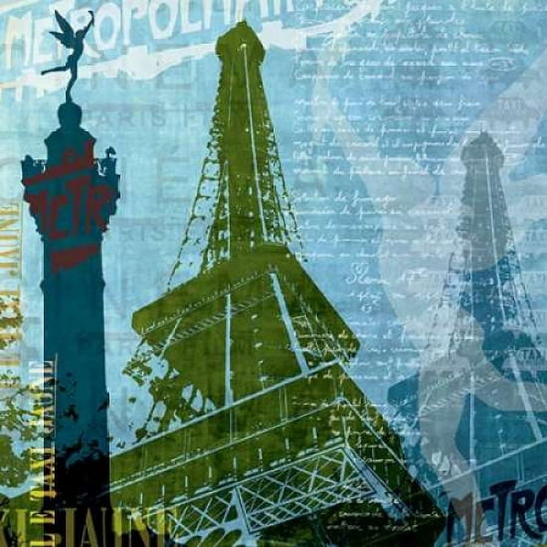 Paris - French Blue Canvas Art - Maura Allen (24 x 24)
