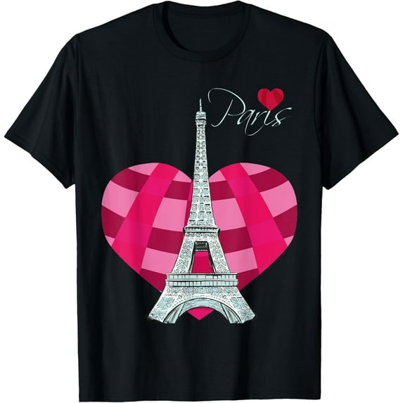 Paris Heart Love Eiffel Tower France Souvenir French Love T-Shirt mens t shirt,black,women,funny,misfits,men,journey,t-shirt