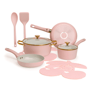 Paris Hilton 10-Piece Cookware Set - rated 4.5 stars from 26 reviews