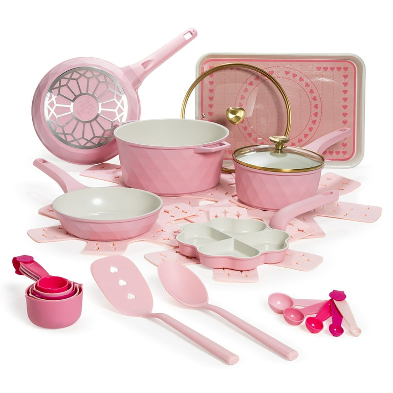 Paris Hilton 25-Piece Ceramic Nonstick Cookware & Bakeware Set
