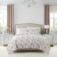 thumbnail image 1 of Paris Hilton 3-Piece Coquette Floral Pink Comforter Set, King, 1 of 11
