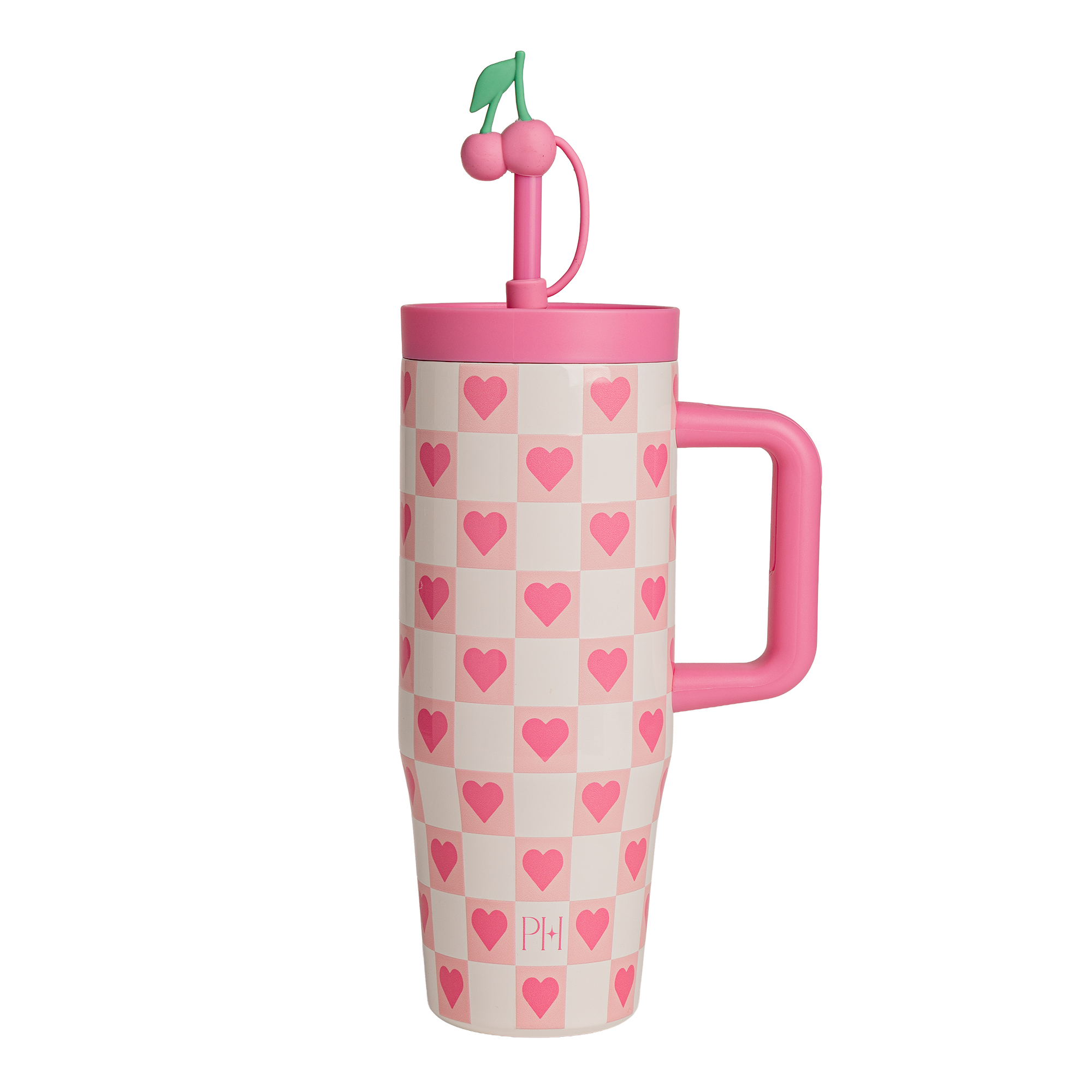 Paris Hilton 32oz Double Wall Tumbler With Straw Hearts Design: What Stands Out on Walmart